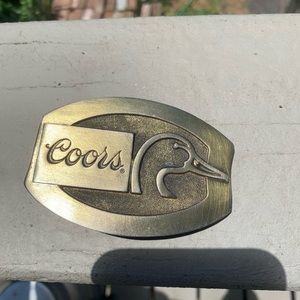 Vintage limited edition ducks unlimited/coors belt buckle